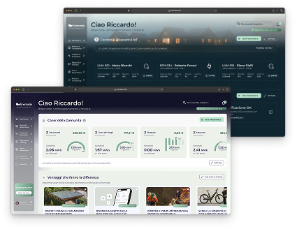 Document management interface showing contracts and documents